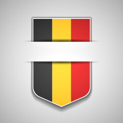 Belgium Shield sign