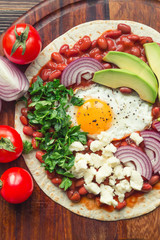 Huevos Rancheros Breakfast Pizza