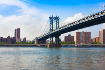 Manhattan bridge in  New York City , USA