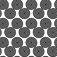 Seamless pattern with spirals, vector background