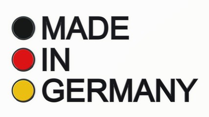 Obraz premium Made in Germany - Schwarz