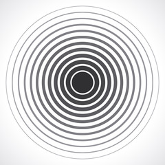 Fototapeta na wymiar Concentric circle elements. Vector illustration for sound 