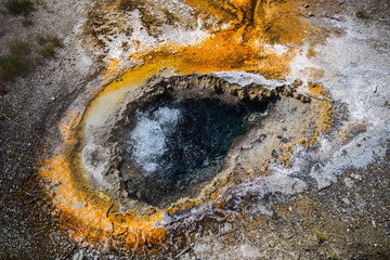 Natural hot spring, Yellowstone National Park