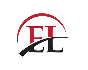 EL red letter logo swoosh