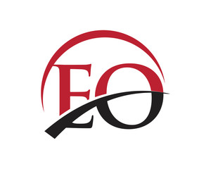 EO red letter logo swoosh