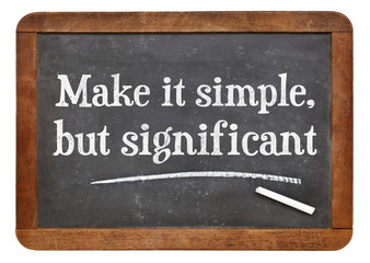 Make it simple - blackboard