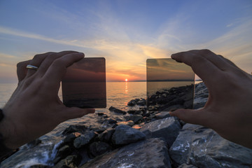 How to nd filter effects the image, reverse light image and very shallow depth of field