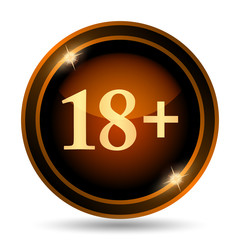 Fototapeta premium 18 plus icon