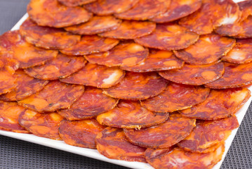 Iberian sausage.