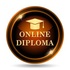 Online diploma icon