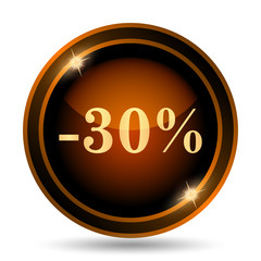 30 percent discount icon