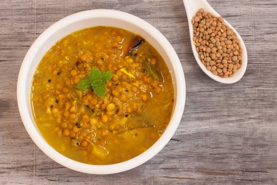 Dal Indian lentil curry soup