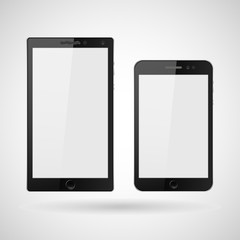 Smartphone, mobile phone isolated, realistic vector illustration. mobile Picture, mobile Image, mobile Graphic, mobile JPEG, mobile JPG, mobile EPS10 - stock vector