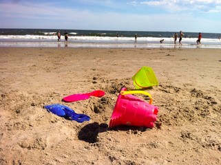 Toys in the beach