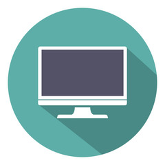 Monitor PC Icon Vector Flat style. Monitor PC Icon JPEG. Monitor PC Icon Picture. Monitor PC Icon Image. Monitor PC Icon JPG. Monitor PC Icon EPS. Monitor PC Icon AI. Icon Drawing - stock vector
