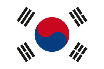 Naklejka premium Flaga Korei Południowej wektor. Flaga Korei Południowej JPEG. Flaga Korei Południowej Obiekt. Flaga Korei Południowej Obraz. Flaga Korei Południowej obrazu. Flaga Korei Południowej graficzny. Flaga Korei Południowej Art. Flaga Korei Południowej Eps10