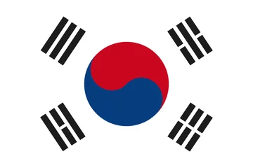 Fotobehang South Korea flag Vector. South Korea flag JPEG. South Korea flag Object. South Korea flag Picture. South Korea flag Image. South Korea flag Graphic. South Korea flag Art. South Korea flag EPS10 © sirius_star