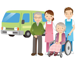 介護　送迎　高齢者