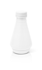 blank beverage packaging bottle isolated on white background