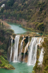 Fototapeta premium Jiulong Waterfalls, China's largest waterfalls landscape located on the Jiulong River.