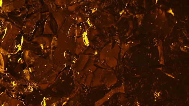 Abstract surface with amber colors internal lighting
