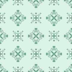 Curly seamless pattern