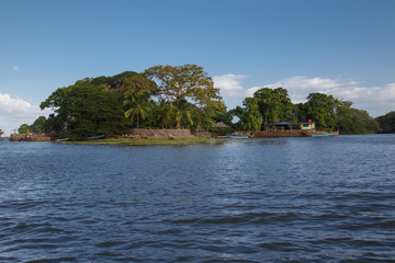 Fototapeta na wymiar isletas de granada view, tourist natural place to visit from Nicaragua