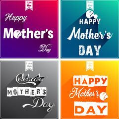Happy mother's day text on a special background