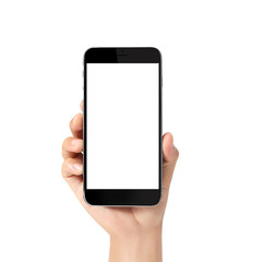 Touch  smartphone in hand