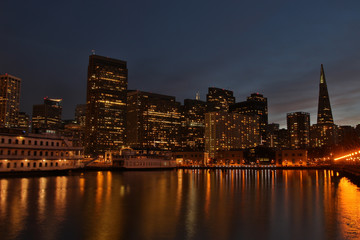 Fototapeta na wymiar San Francisco Skyline at Night