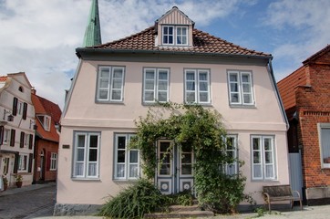 rues de Travemunde, station balnéaire allemande au bord de la Baltique
