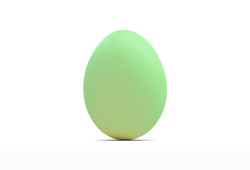 Close up egg isolated on white background with clipping path 