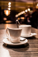 cup of coffee in the cafe