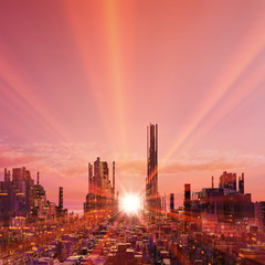 Fototapeta premium 未来都市