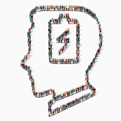 people  head battery