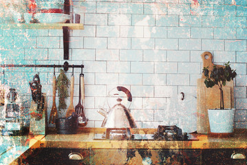 Home Kitchen Accessories Tabletop White Tile