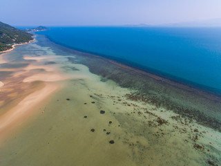 Aerial view of Koh Phangan, Thailand