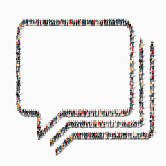 Obraz premium people bubble chat icon