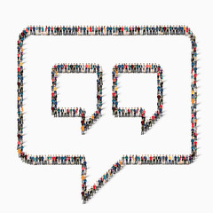 people  bubble chat icon