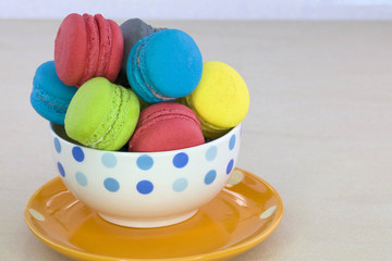 Tasty colorful macaroon