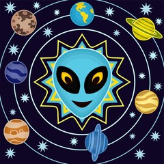 illustration of Alien system