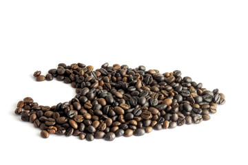 Coffee beans background