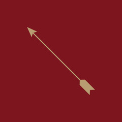 The arrow icon. Arrow symbol. Flat