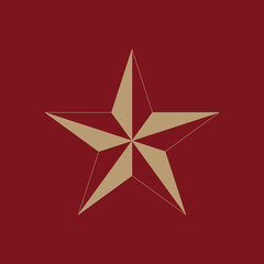 The star icon. Star symbol. Flat