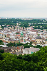 Fototapeta na wymiar View of Lviv old city