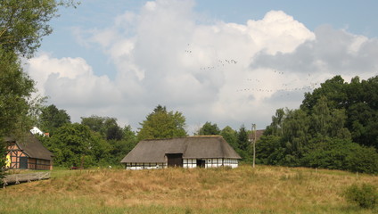 Obraz premium maison traditionnelle de l'Allemagne du nord
