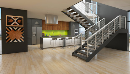 Modern house interior