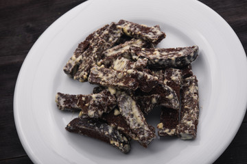 bread croutons with cheese