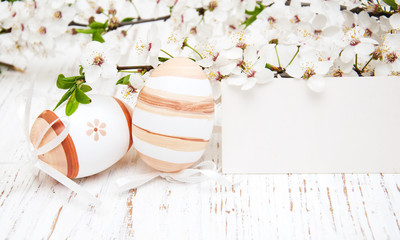 Easter eggs and card
