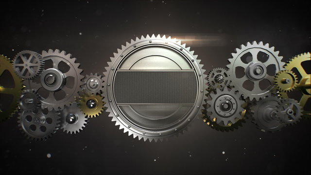 Connecting Gear wheels,  and make big gray gear wheel (included alpha)